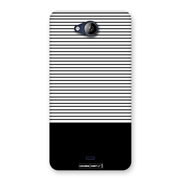 Classy Black Stripes Back Case for Canvas Play Q355