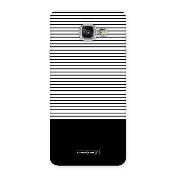 Classy Black Stripes Back Case for Galaxy A7 2016