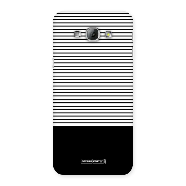 Classy Black Stripes Back Case for Galaxy A8
