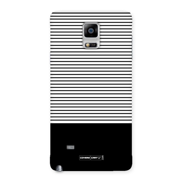 Classy Black Stripes Back Case for Galaxy Note 4