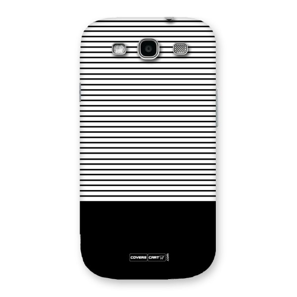 Classy Black Stripes Back Case for Galaxy S3