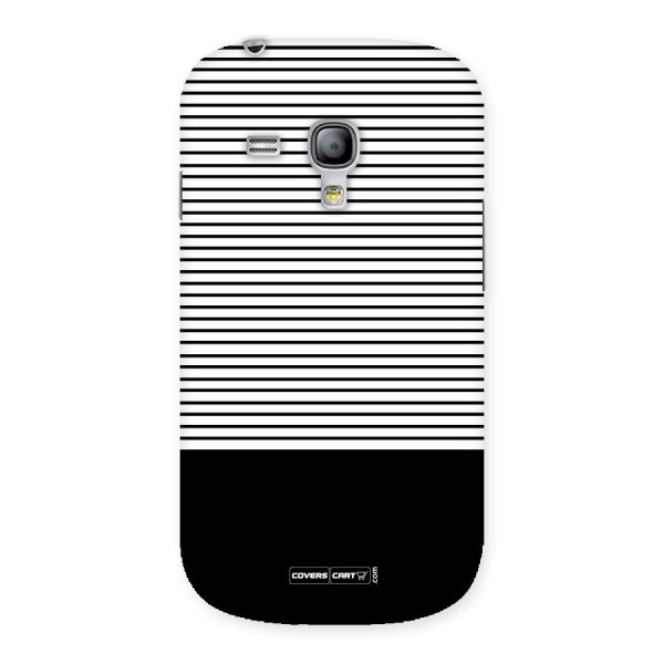 Classy Black Stripes Back Case for Galaxy S3 Mini