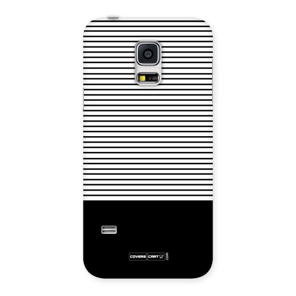 Classy Black Stripes Back Case for Galaxy S5 Mini