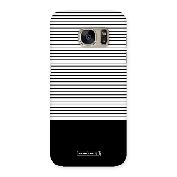 Classy Black Stripes Back Case for Galaxy S7