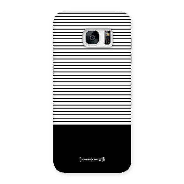 Classy Black Stripes Back Case for Galaxy S7 Edge