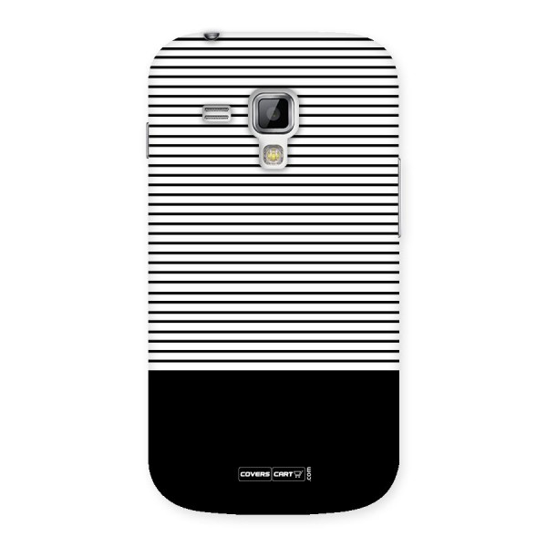 Classy Black Stripes Back Case for Galaxy S Duos