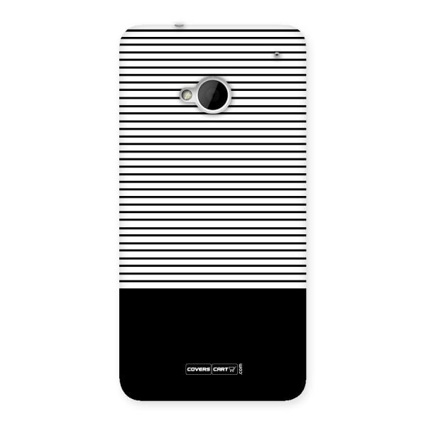 Classy Black Stripes Back Case for HTC One M7