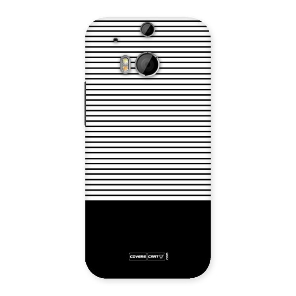 Classy Black Stripes Back Case for HTC One M8