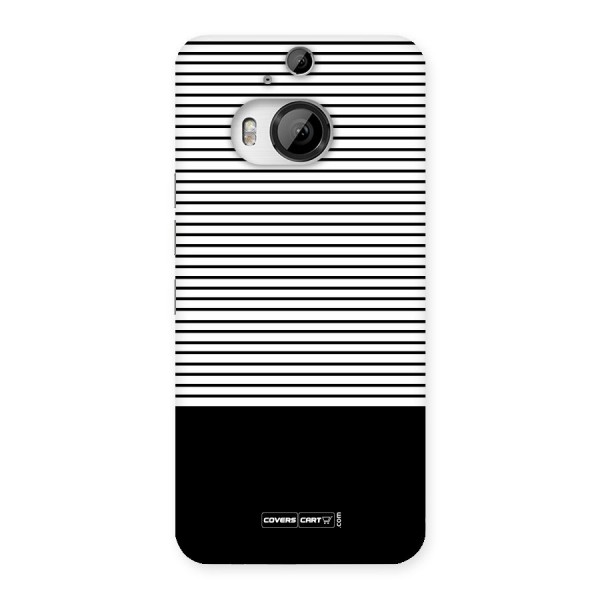 Classy Black Stripes Back Case for HTC One M9 Plus