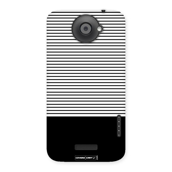 Classy Black Stripes Back Case for HTC One X