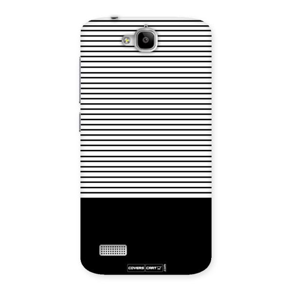 Classy Black Stripes Back Case for Honor Holly
