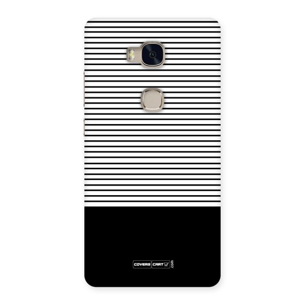 Classy Black Stripes Back Case for Huawei Honor 5X