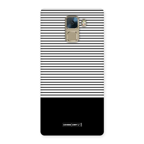Classy Black Stripes Back Case for Huawei Honor 7