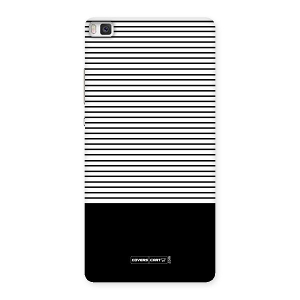 Classy Black Stripes Back Case for Huawei P8