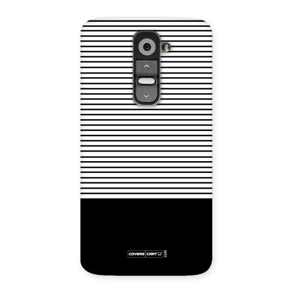 Classy Black Stripes Back Case for LG G2