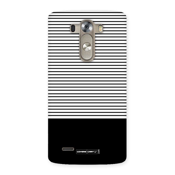 Classy Black Stripes Back Case for LG G3