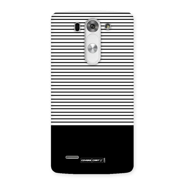 Classy Black Stripes Back Case for LG G3 Beat