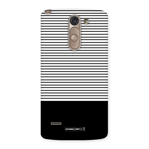 Classy Black Stripes Back Case for LG G3 Stylus