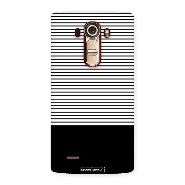 Classy Black Stripes Back Case for LG G4
