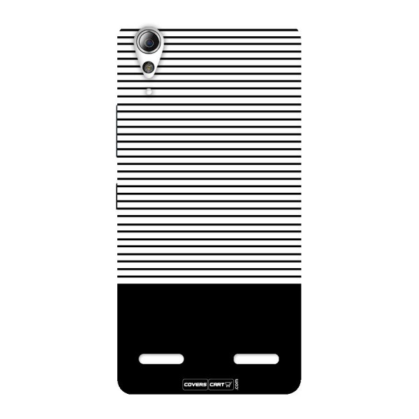 Classy Black Stripes Back Case for Lenovo A6000