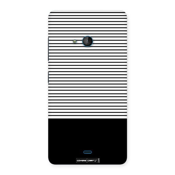 Classy Black Stripes Back Case for Lumia 540