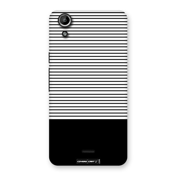 Classy Black Stripes Back Case for Micromax Canvas Selfie Lens Q345