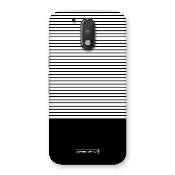 Classy Black Stripes Back Case for Motorola Moto G4