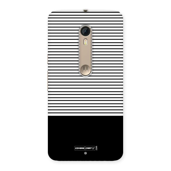 Classy Black Stripes Back Case for Motorola Moto X Style