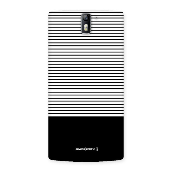 Classy Black Stripes Back Case for One Plus One