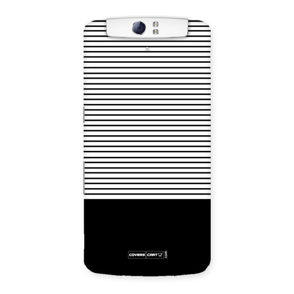 Classy Black Stripes Back Case for Oppo N1