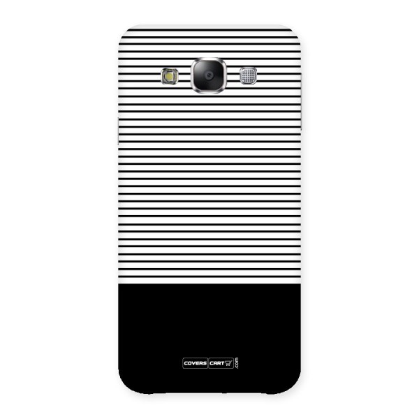 Classy Black Stripes Back Case for Samsung Galaxy E5