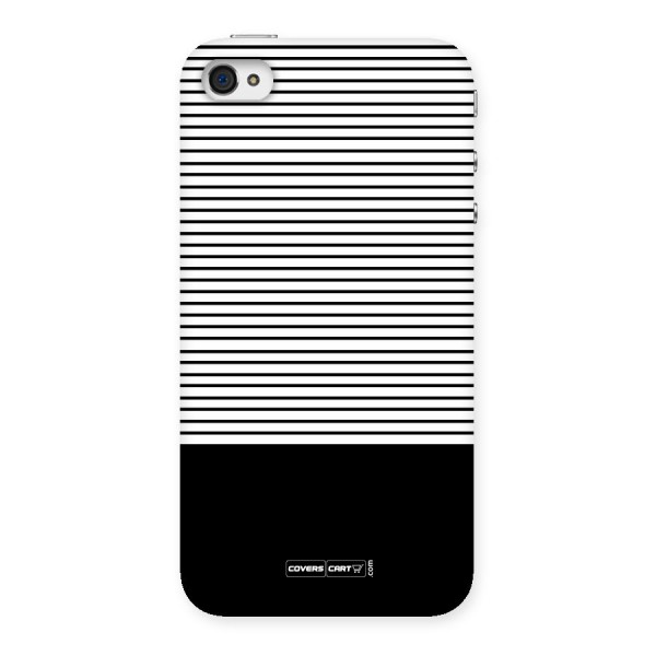 Classy Black Stripes Back Case for iPhone 4 4s