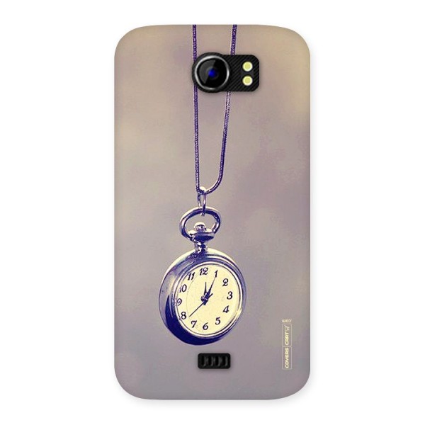 Clock Locket Back Case for Micromax Canvas 2 A110
