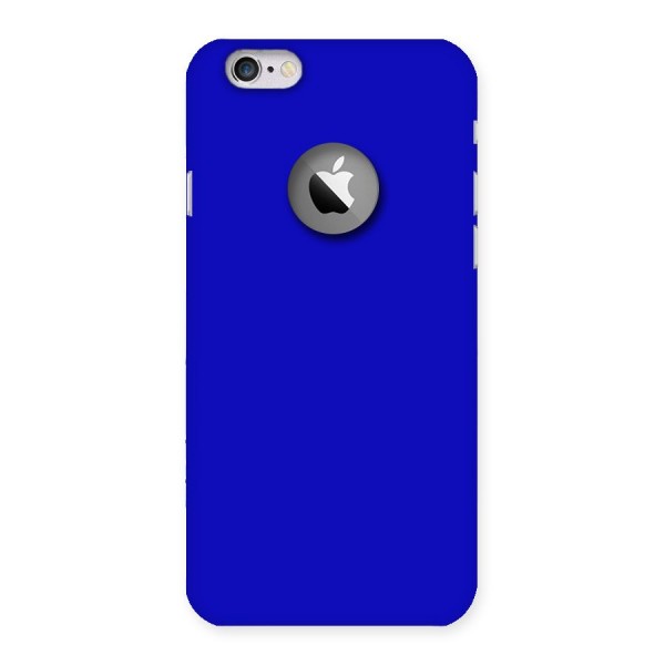 Cobalt Blue Back Case for iPhone 6 Logo Cut