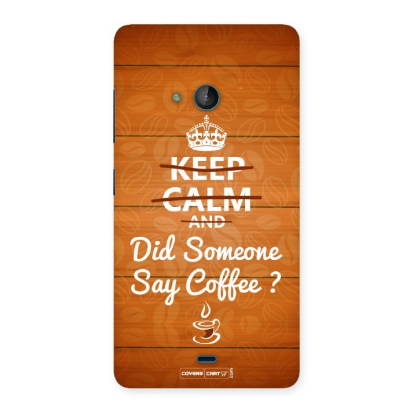 Coffee Ardour Back Case for Lumia 540