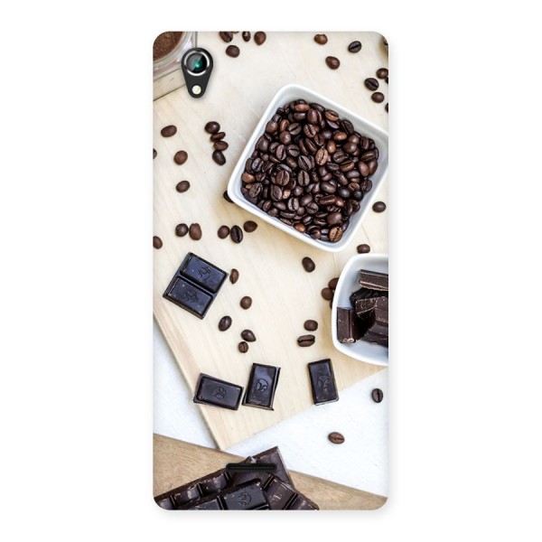 Coffee Beans and Chocolate Back Case for Lava Iris 800
