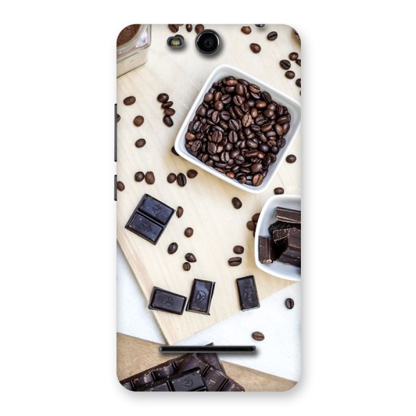 Coffee Beans and Chocolate Back Case for Micromax Canvas Juice 3 Q392