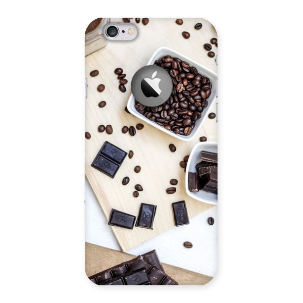 Coffee Beans and Chocolate Back Case for iPhone 6 Logo Cut
