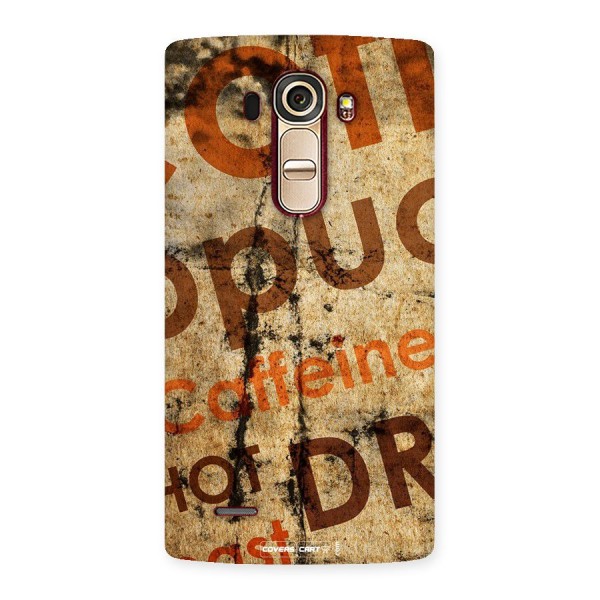 Coffee Caffeine Back Case for LG G4