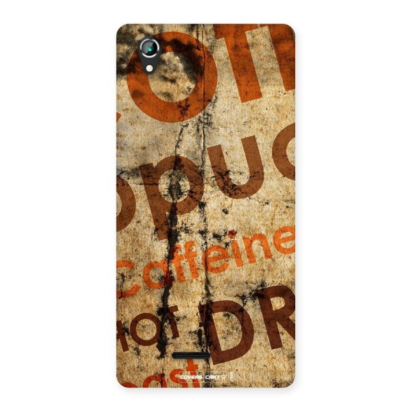 Coffee Caffeine Back Case for Lava Iris 800