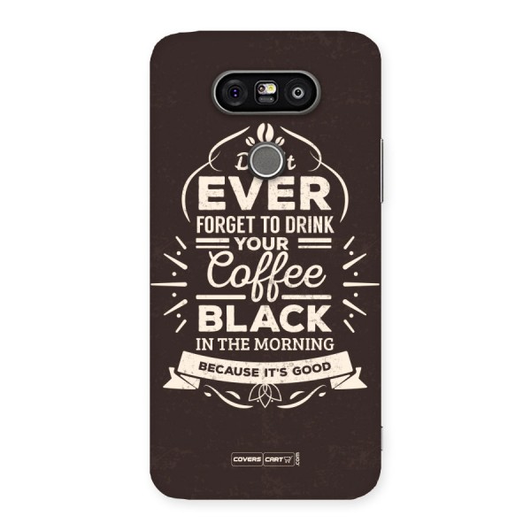 Morning Coffee Love Back Case for LG G5
