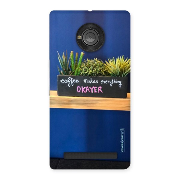 Coffee Makes Everything Okayer Back Case for Yu Yuphoria