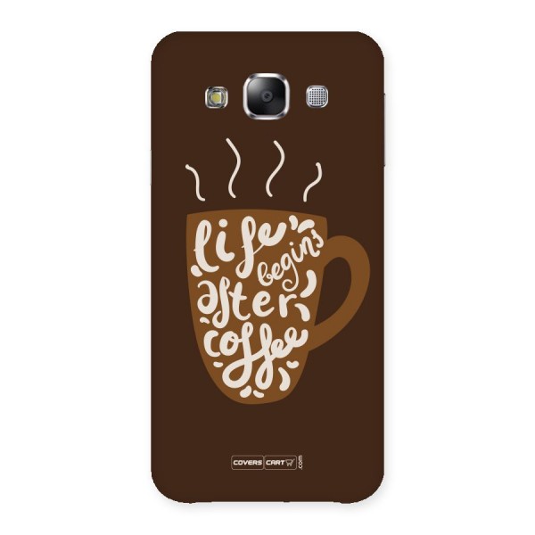Coffee Mug Back Case for Samsung Galaxy E5