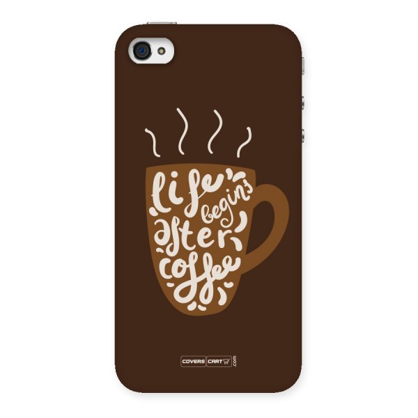 Coffee Mug Back Case for iPhone 4 4s