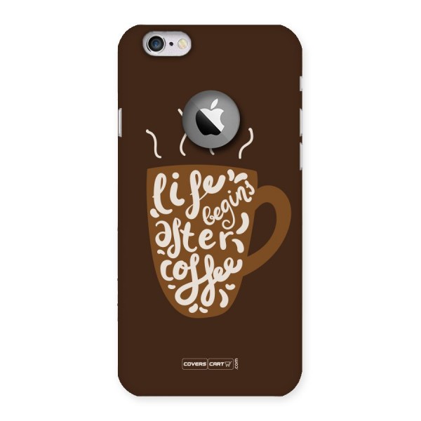 Coffee Mug Back Case for iPhone 6 Logo Cut