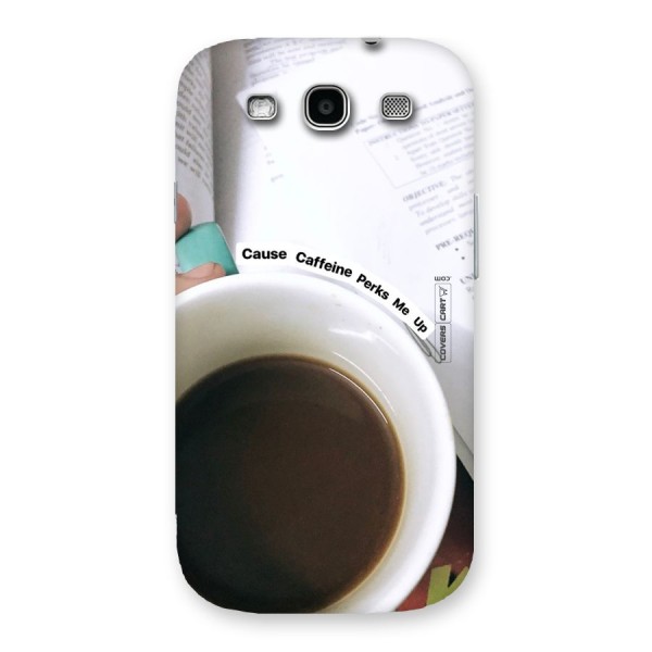 Coffee Perks Back Case for Galaxy S3 Neo