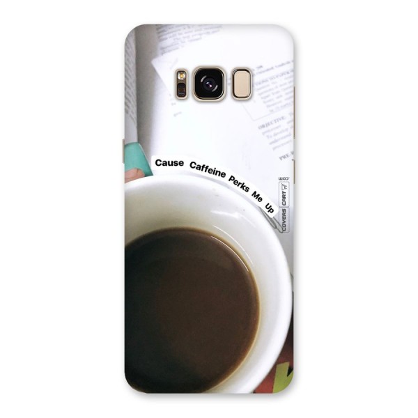 Coffee Perks Back Case for Galaxy S8
