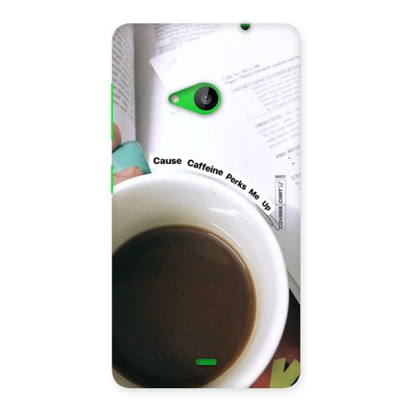Coffee Perks Back Case for Lumia 535