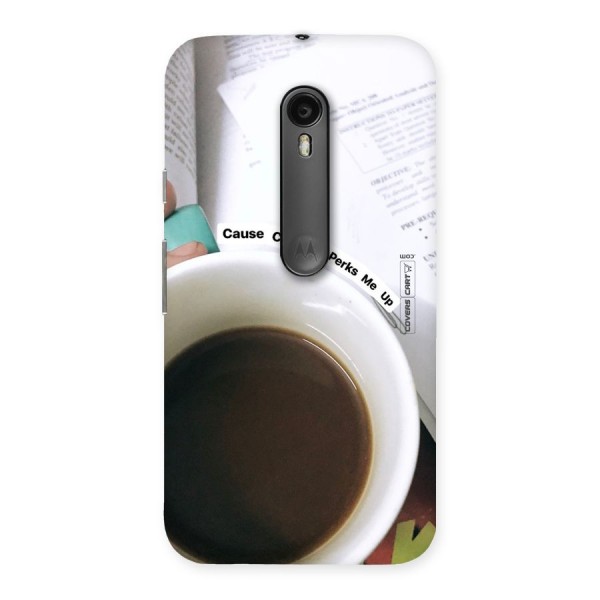 Coffee Perks Back Case for Moto G3