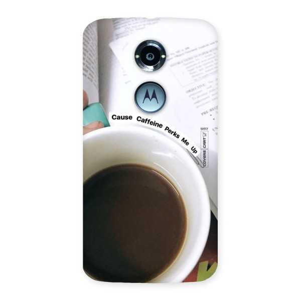 Coffee Perks Back Case for Moto X 2nd Gen